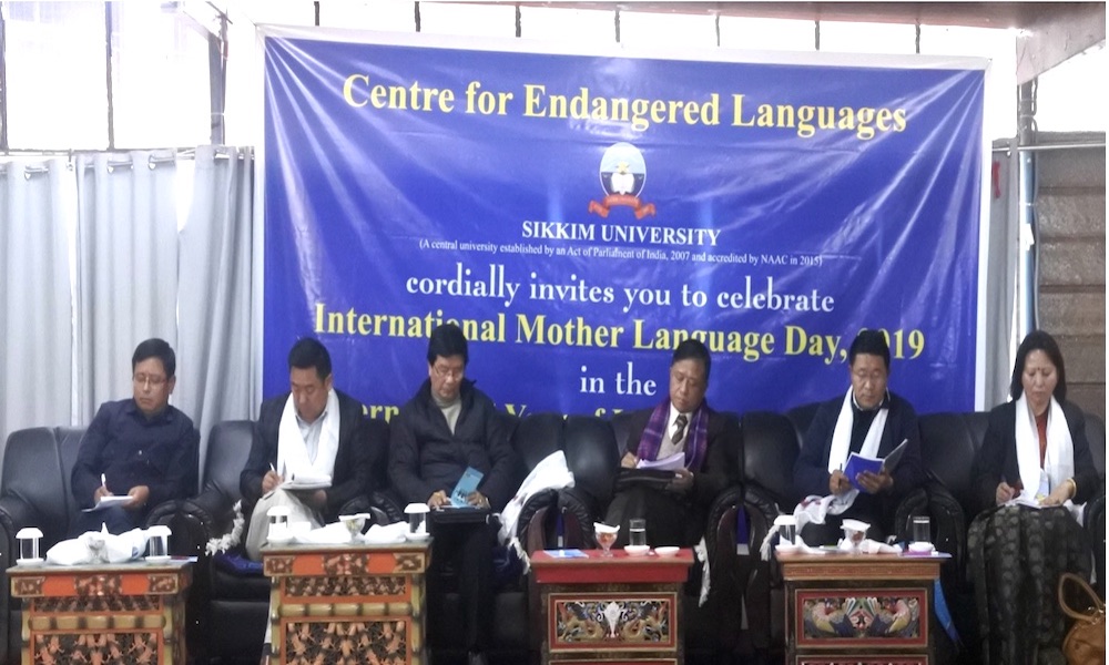 Fig: Representatives from the ethnic communities in the first session chaired by Dr. S.K. Rai